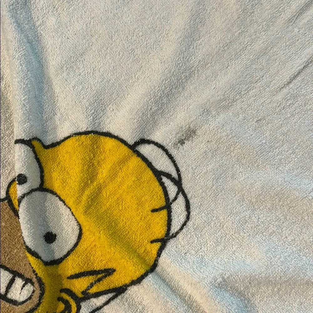 Vintage 1990s The Simpsons Family Beach Towel